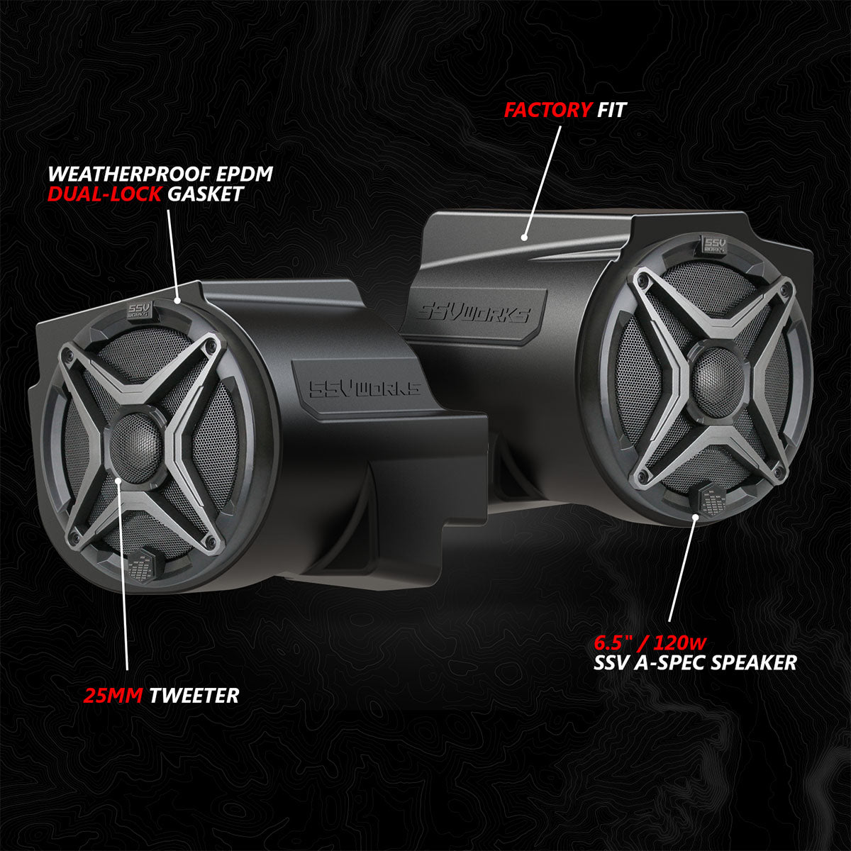 2020-2024 Polaris® RZR PRO Series Phase-1 A-Spec 2-Speaker 200watt