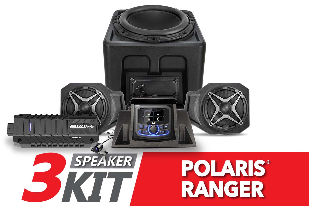 2018-2024 Polaris Ranger XP1000 SSV Works 3-Speaker Audio System w
