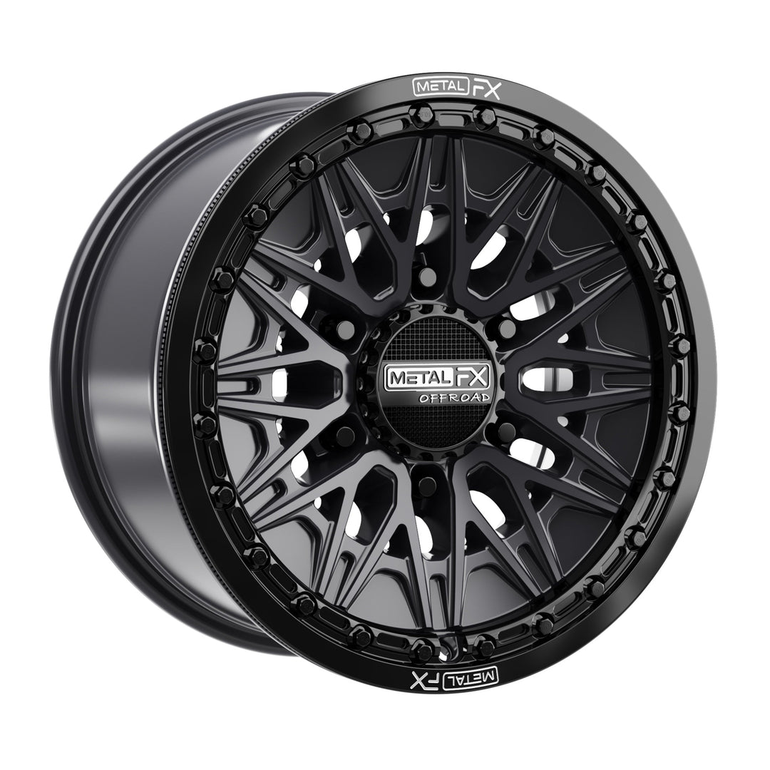 Alpha 6R Beadlock | Satin Black w/ Gloss Black Ring – Treal