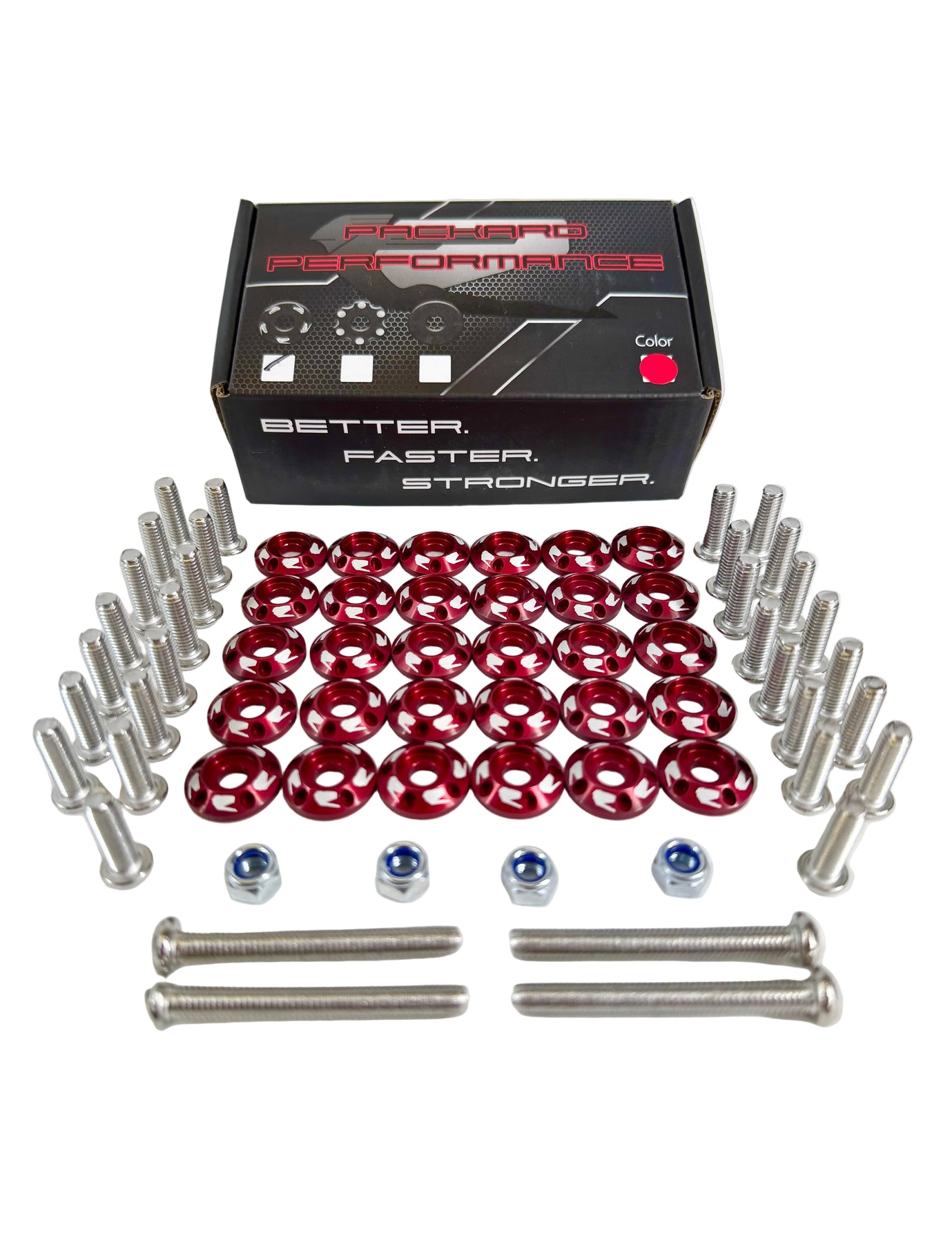Black Performance Stringer Washers Packard Performance Billet Fender washers V1 30pcs – Treal Performance