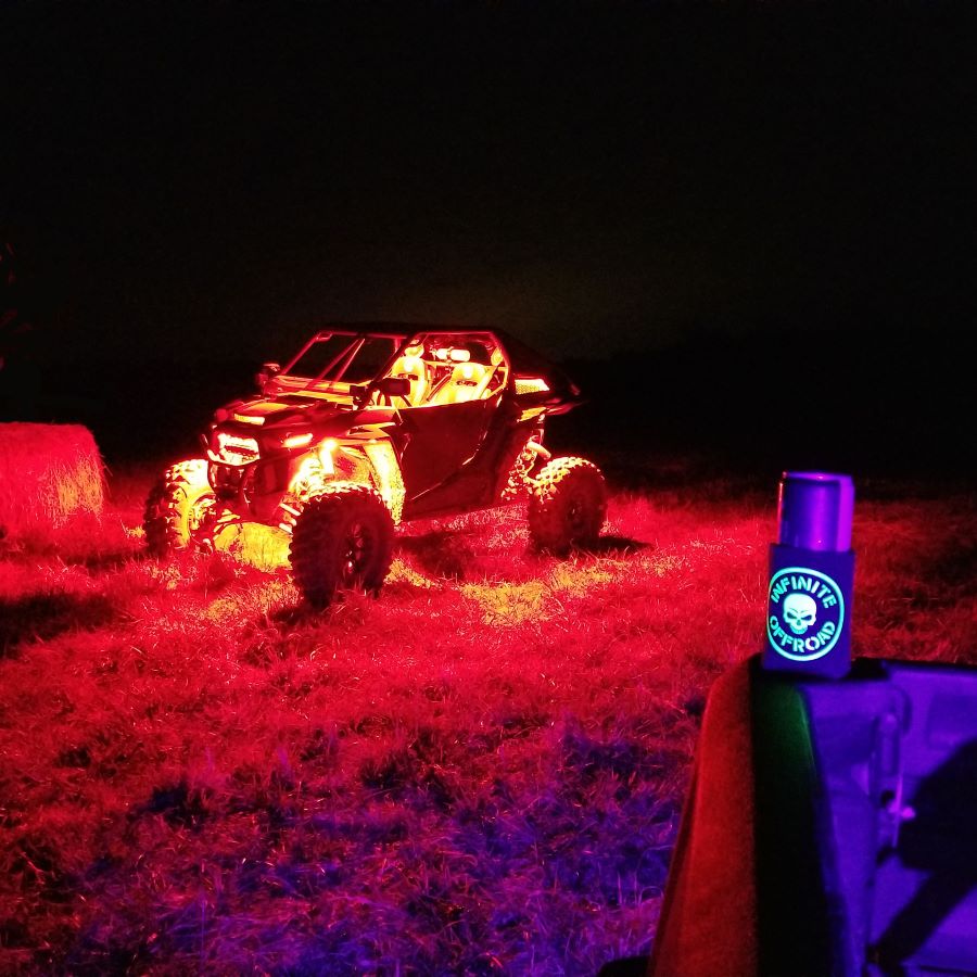 ローマピンク　LEDライト Infinite Offroad | (UTV) - 8W SINGLE COLOR ROCK LIGHT KIT – Treal
