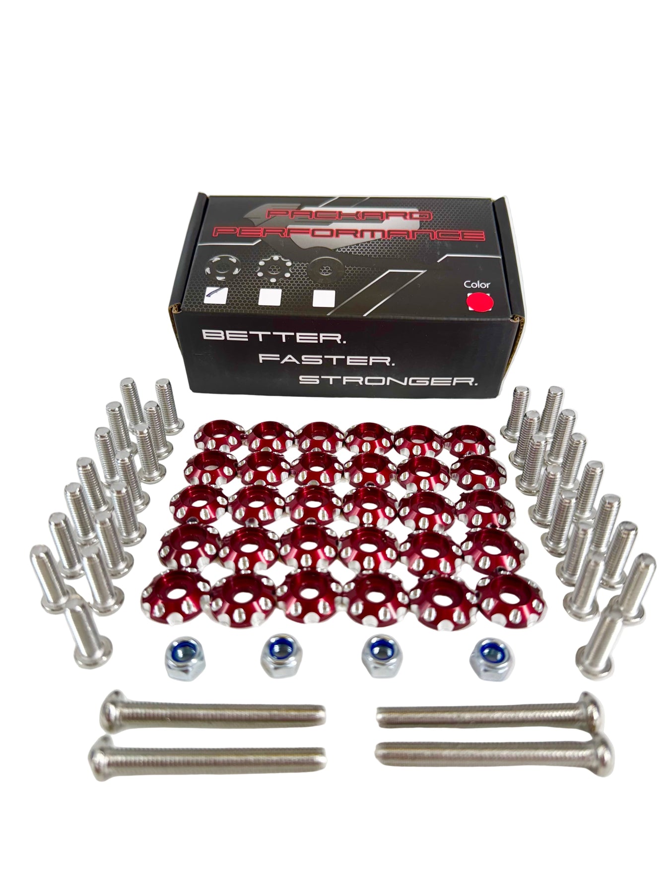 Black Performance Stringer Washers Packard Performance Billet Fender washers V2 30pcs – Treal Performance