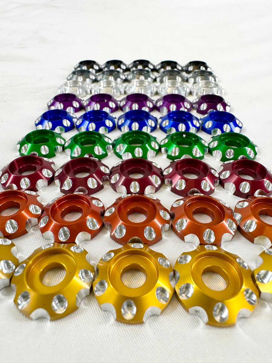 Packard Performance Billet Fender washers V2 30pcs – Treal Performance