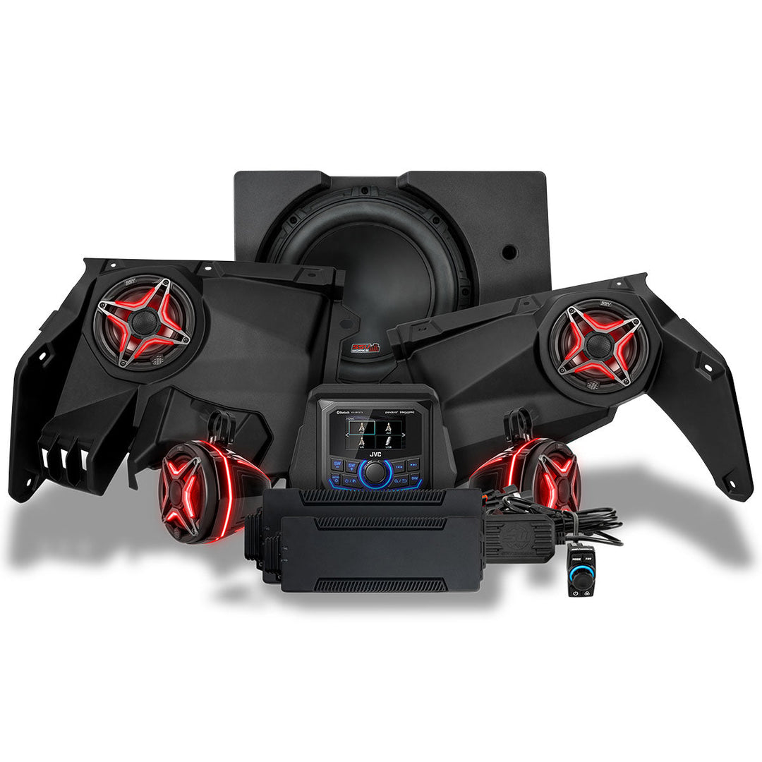 2017-2025 Can-Am® X3, Phase-4 V-Spec 5-Speaker 1650watt System w